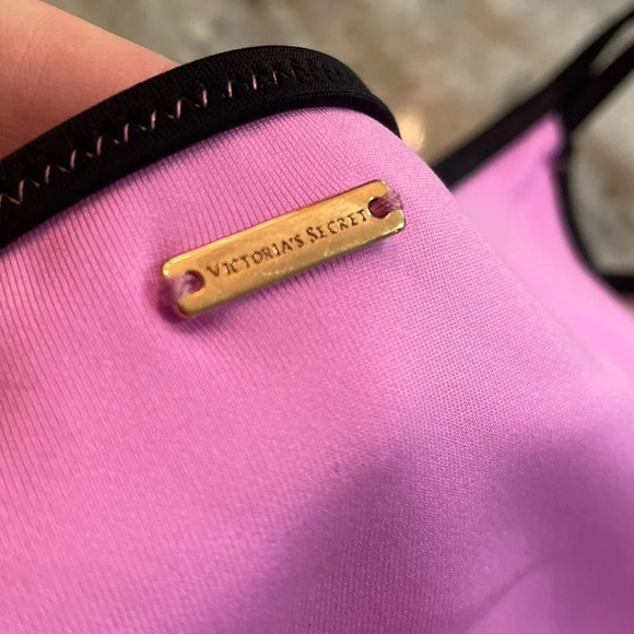 NWT Victoria Secret Neoprene Pink Bikini bottoms Size M barbie pink - Picture 5 of 7